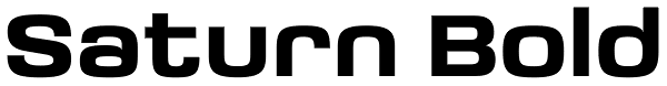 Saturn Bold Font
