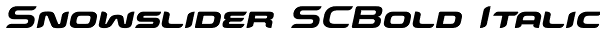 Snowslider SCBold Italic Font