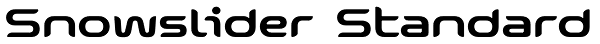 Snowslider Standard Font