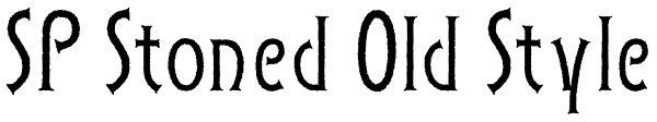 SP Stoned Old Style Font