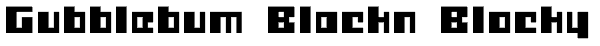 Gubblebum Blackn Blocky Font