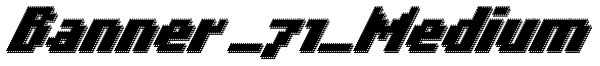 Banner _71_Medium Font
