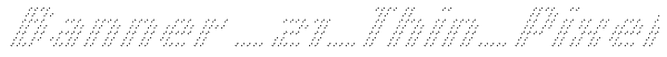 Banner _21_Thin_Pixel Font