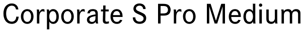 Corporate S Pro Medium Font