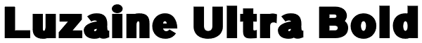 Luzaine Ultra Bold Font