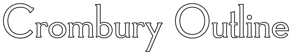 Crombury Outline Font