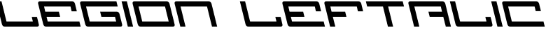 Legion Leftalic Font