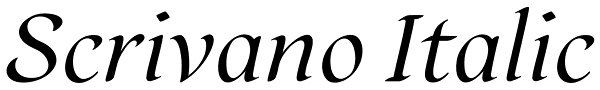 Scrivano Italic Font