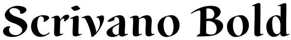 Scrivano Bold Font