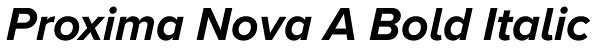 Proxima Nova A Bold Italic Font