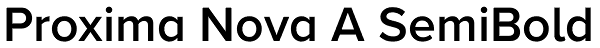 Proxima Nova A SemiBold Font