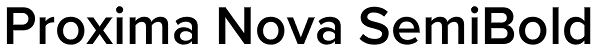 Proxima Nova SemiBold Font