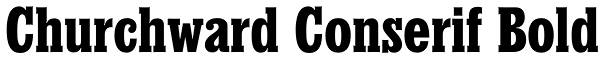 Churchward Conserif Bold Font