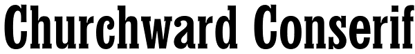 Churchward Conserif Font