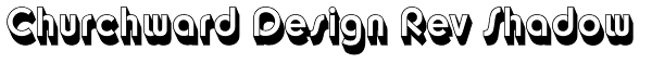 Churchward Design Rev Shadow Font