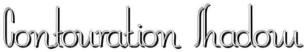 Contouration Shadow Font