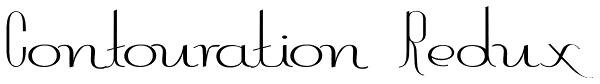 Contouration Redux Font