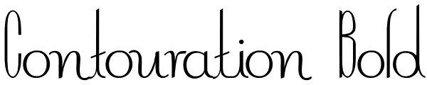 Contouration Bold Font