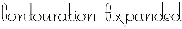 Contouration Expanded Font