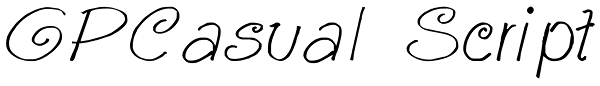 GPCasual Script Font