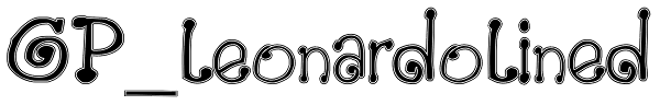 GP_Leonardo Lined Font