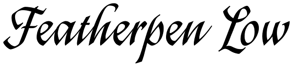 Featherpen Low Font