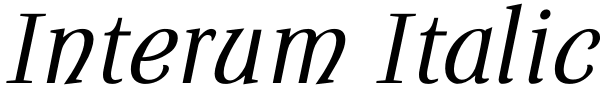 Interum Italic Font