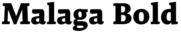 Malaga Bold Font