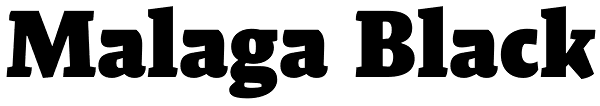 Malaga Black Font