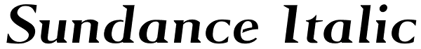 Sundance Italic Font