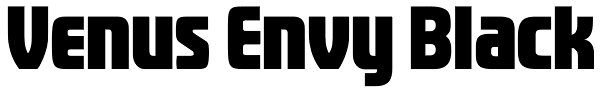 Venus Envy Black Font