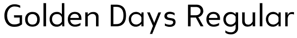 Golden Days Regular Font