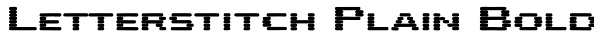 Letterstitch Plain Bold Font