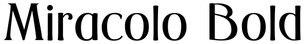 Miracolo Bold Font