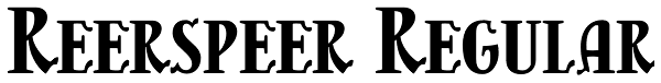 Reerspeer Regular Font