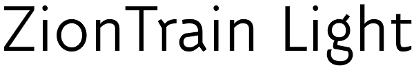 ZionTrain Light Font