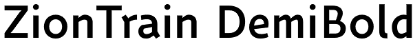 ZionTrain DemiBold Font