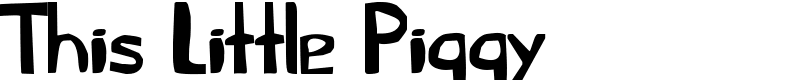 This Little Piggy Font