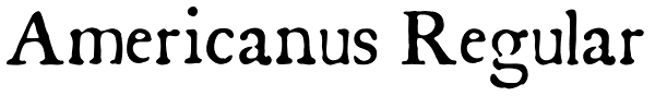 Americanus Regular Font