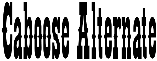 Caboose Alternate Font