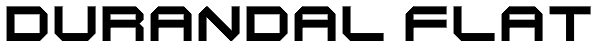 Durandal Flat Font