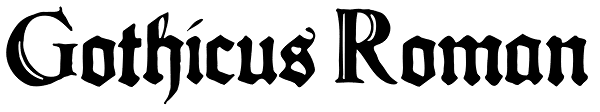 Gothicus Roman Font