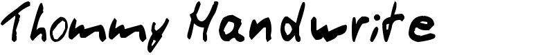 Thommy Handwrite Font