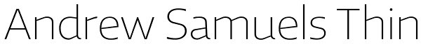 Andrew Samuels Thin Font