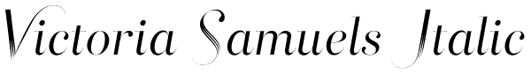 Victoria Samuels Italic Font