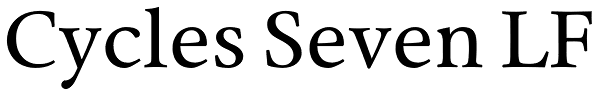 Cycles Seven LF Font