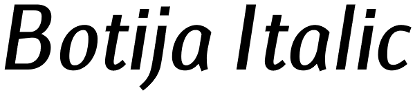 Botija Italic Font