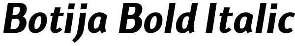 Botija Bold Italic Font