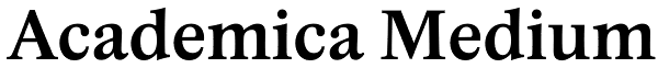 Academica Medium Font