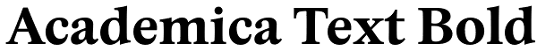 Academica Text Bold Font